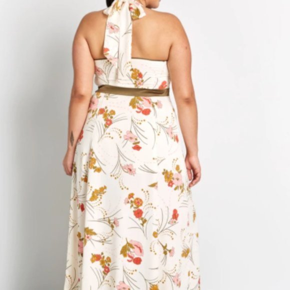 Modcloth Nostalgia Queen Halter Dress Size 12 NWT - Picture 2 of 8